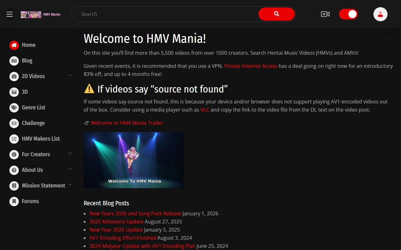 Screenshot: Hmvmania Screenshot of Hmvmania