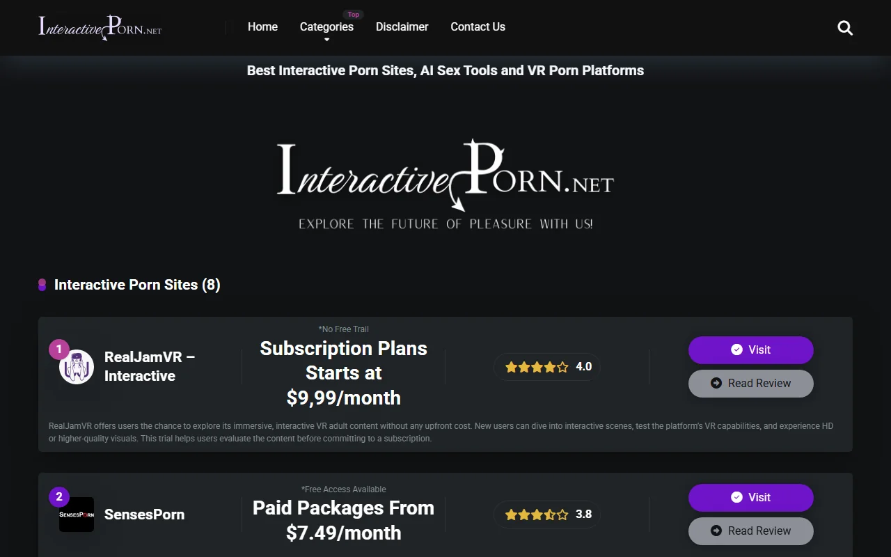 Screenshot: Interactivepornnet Website Review Screenshot of Interactivepornnet Website Review