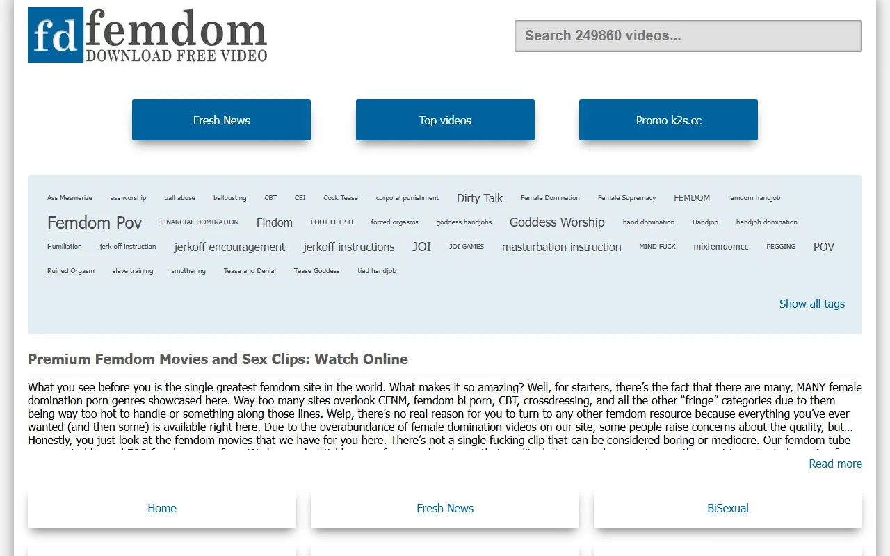 Screenshot: Femdomcc Screenshot of Femdomcc